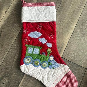 Pottery Barn Kids train stocking